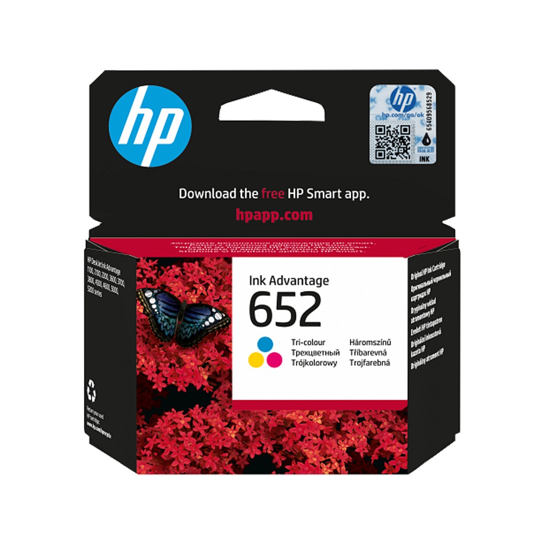 HP 652 Tri-color Original Ink Advantage Cartridge