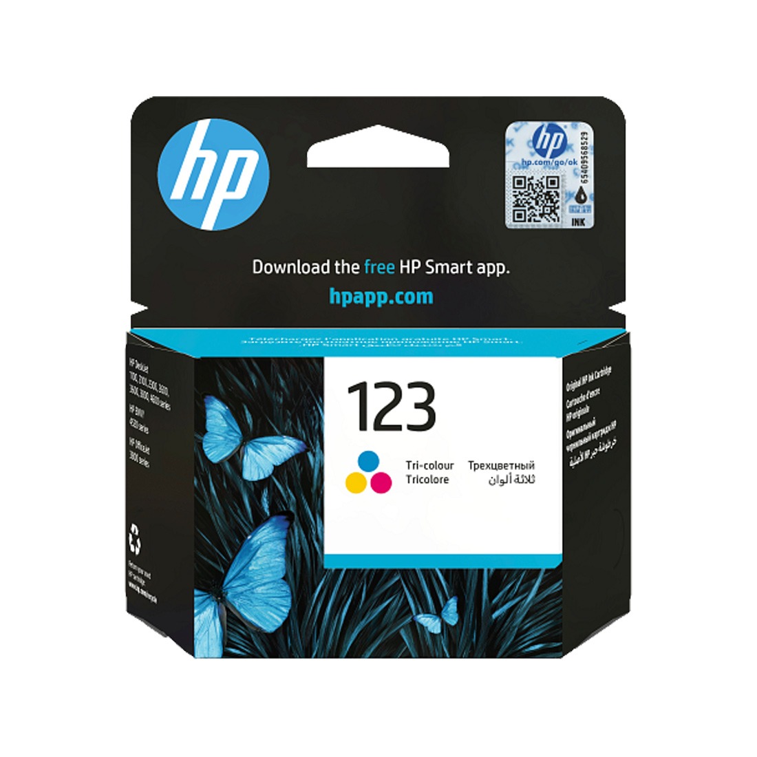 HP 123 Tri-color Original Ink Cartridge