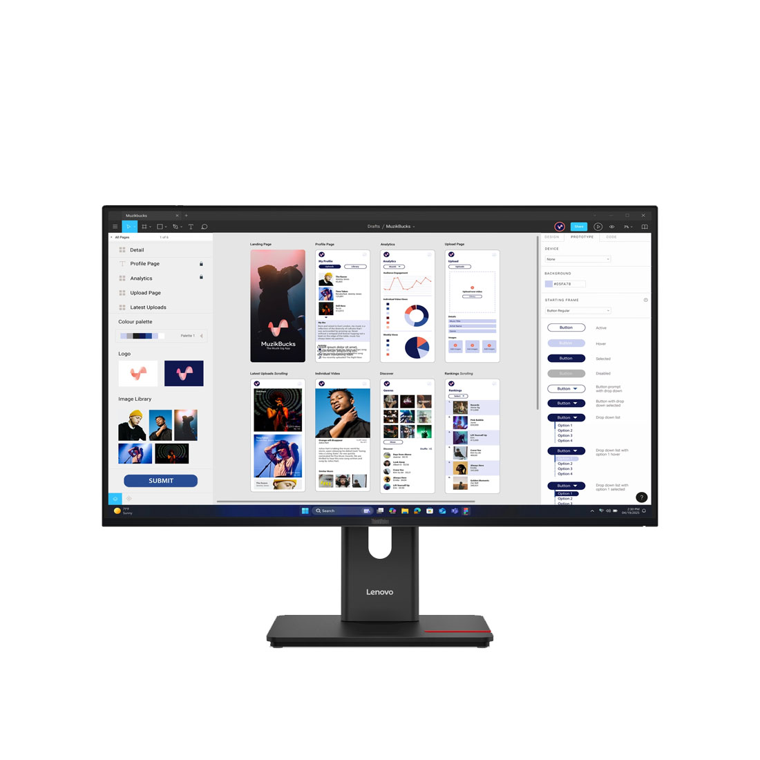 Lenovo ThinkVision T32UD-30 31.5" 4K UHD Monitor