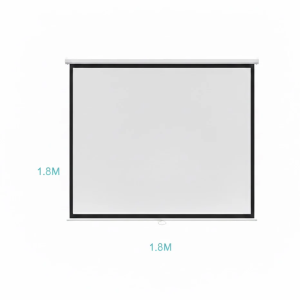 Projector Screen 70 x 70 Inches (1.8m x 1.8m) Pull-Down