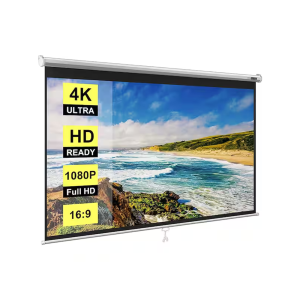 Projector Screen 80 x 60 Inches (2m x 1.5m) Pull-Down